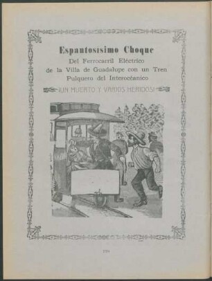 Espantosísimo Choque del Ferrocarril Eléctrico