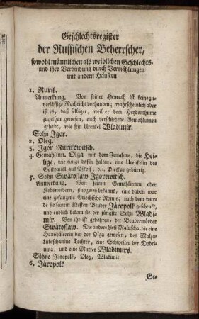 Geschlechtsregister der Russischen Beherrscher, ...
