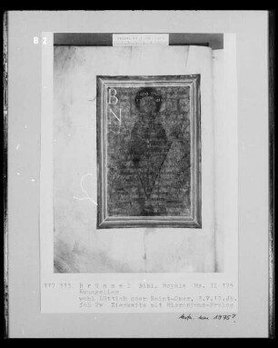 Ms II 175, Evangeliar, fol. 2v: Zierseite mit Hieronymus-Prolog