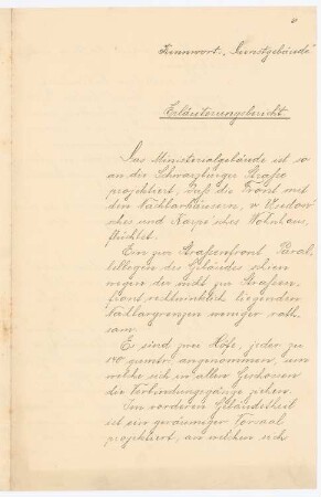 Dienstgebäude, Rudolstadt: Erläuterungsbericht