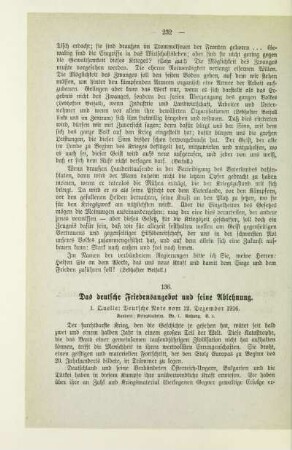 136. Das deutsche Friedensangebot und seine Ablehnung