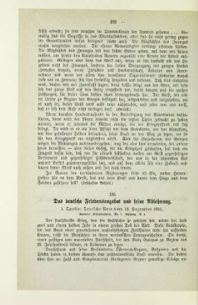 136. Das deutsche Friedensangebot und seine Ablehnung