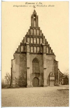 Kamenz. Kriegerdenkmal an der Wendische Kirche