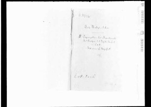 Organisation des Departements für das Kirchen-und Schulwesen