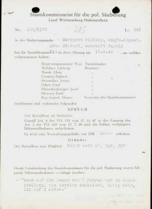 Herrgott, Wilhelm