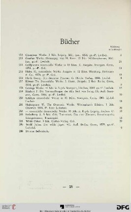 Bücher (Nr. 272-286)