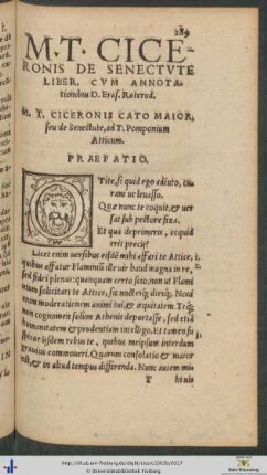 Marci Tullii Ciceronis De Senectute