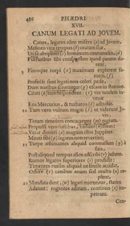XVII. Canum Legati Ad Iovem.