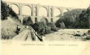 Ansicht der Elsterthalbrücke bei Barthmühle in der Vogtländischen Schweiz