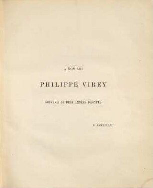 Étude sur le christianisme en Égypte au septième siècle : Extrait des Mémoires de l'Institut Égyptien, IIe vol.