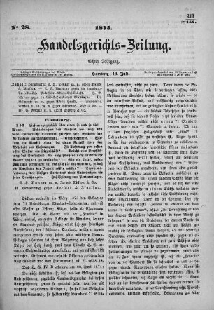 No. 28. 10. Juli 1875