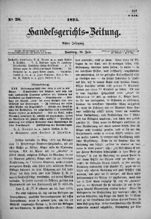 No. 28. 10. Juli 1875