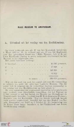 A. Uittreksel uit het Verslag van den Hoofddirecteur