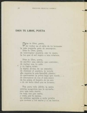 Dios te libre, poeta