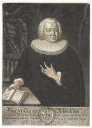 Conrad Schönleben, Prediger in Heilig Geist und Professor der Beredsamkeit am Egidianum; geb. 2. Januar 1711; gest. 23. Oktober 1759
