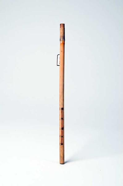 Open outer flute with finger holes