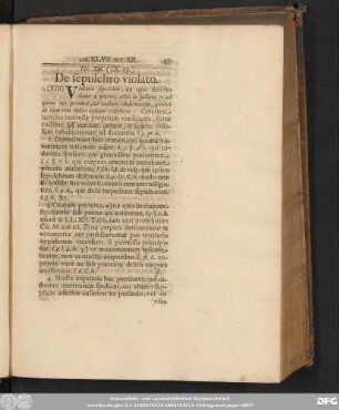 Tit. XII. (IX. 19.) De sepulchro violato.