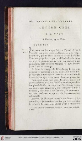 (Lettre CXXI - CXXX)