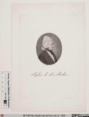 Bildnis (Marie) Sophie von La Roche, geb. Gutermann, Edle von Gutershofen