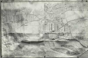 Schloss Pillnitz. Generalplan der Gesamtanlage, 18. Jh.