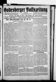 Godesberger Volkszeitung. 1913-1933