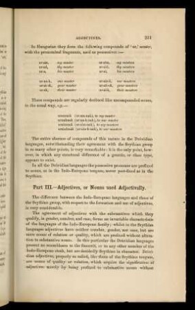 251-261, Part III: Adjectves, or Nouns used Adjectivally