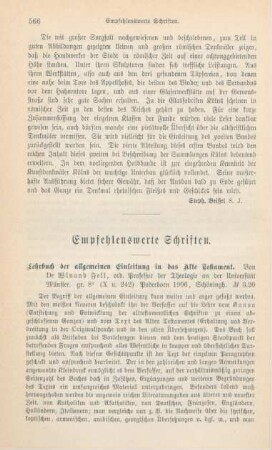 566-581 Empfehlenswerthe Schriften