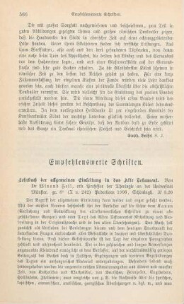 566-581 Empfehlenswerthe Schriften