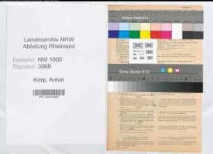 Entnazifizierung Anton Kerp, geb. 01.08.1897 (Bankbeamter)