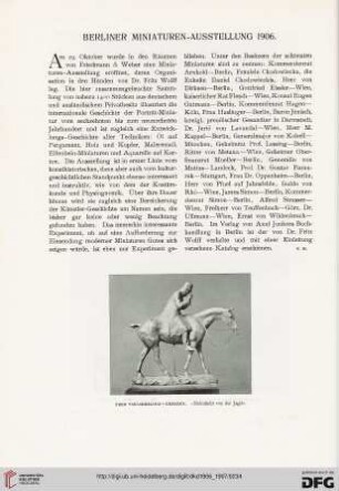 Berliner Miniaturen-Ausstellung 1906