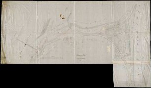Situationsplan des Hafen-Gebiets zu Mannheim
