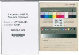Entnazifizierung Franz Golling , geb. 03.01.1900 (Arbeiter)
