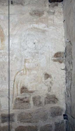 Arkadenreihe mit Sitzfiguren (wohl Propheten oder Apostel) — 5. Figur von links