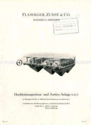 Hochleistungstrieur- und Sortier-Anlage