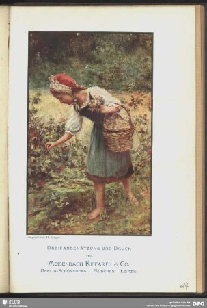 Geschäftskarte nach einem Original von H. Seeger