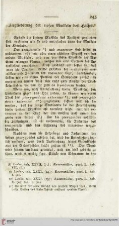 Zergliederung der tiefen Muskeln des Halses