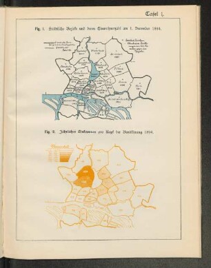 Tafel. I. Fig. 2. Jährliches Einkommen pro Kopf der Bevölkerung 1894.