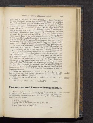 Conserven und Conservirungsmittel.