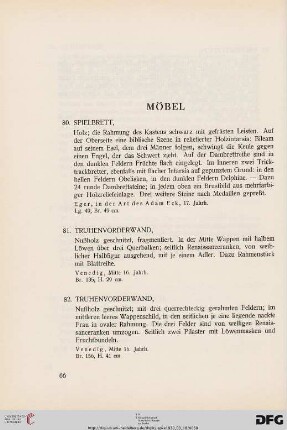 Möbel (Nr. 80-90)