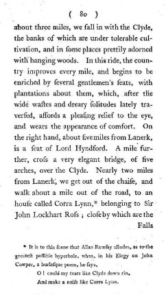 Lanerk and the Falls of the Clyde
