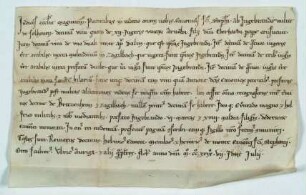 Dalheim: Verzichtleistung Ingebrandt v. Selharen auf Zehnten über Felder und Weinberge zu Dalen, Bretzenheim und Zahlbach