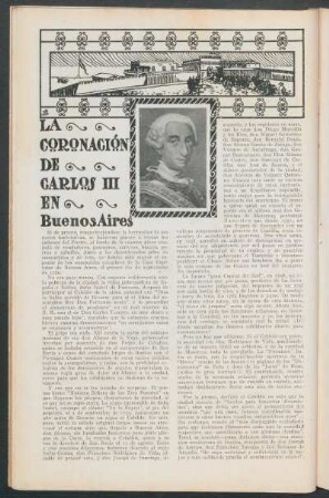 La coronación de Carlos III en Buenos Aires