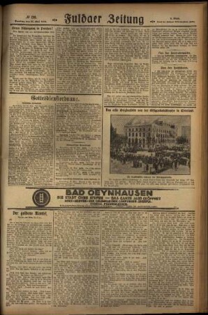 Dritte Ausgabe vom Samstag, den 25. Mai 1929.