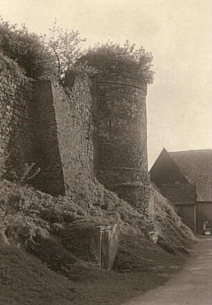 Geithain, Sachsen. Reste der alten Stadtmauer