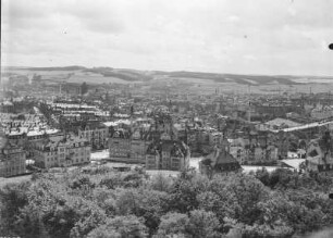Plauen, Stadt : Plauen. Blick über die Stadt