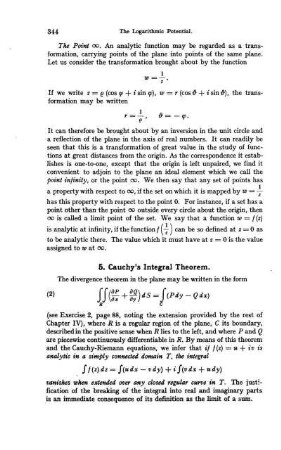 5. Cauchy's Integral Theorem.