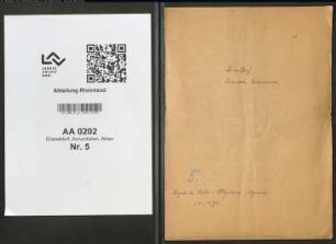 Register der Aktiv-Obligationen (Fragment mit Index)