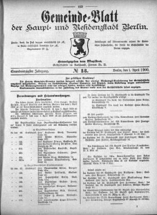 1900,13: No. 13, 1. April 1900