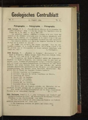15. August 1904. No. 9.