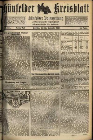 Zweite Ausgabe vom Samstag, den 22. September 1928.